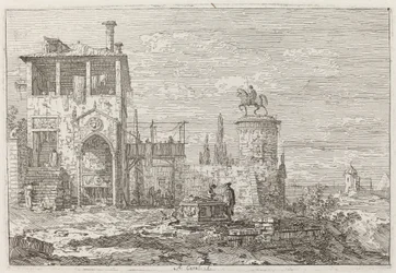 The Equestrian Monument (upper right), c. 1735-1746