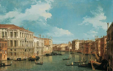 The Grand Canal, Venice, Looking North-West, with the Palazzo Pesaro, the Palazzo Foscarini and the Pinnacle of S. Stae on the Left and the Palazzo Vendramin-Calergi and S. Marcuola on the Right