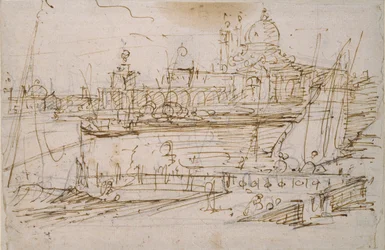 Venice: The Dogana and S. Maria della Salute from the Molo di Terranova