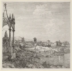 View of a Town with a Bishop