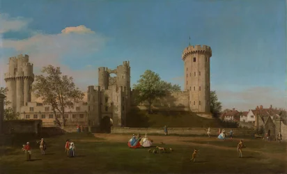 Warwick Castle, East Front from the Outer Court, 1752