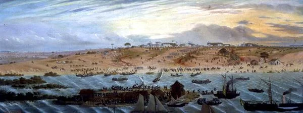 Embarcation of the Argentine Troops on the 