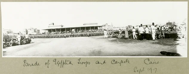 Parade of Egyptian Troops and Carpets, Cairo, September 1917