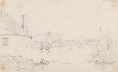 Cowes, from West Cowes Ferry, 22 March 1826