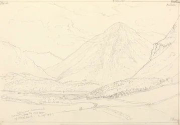 Grasmoor from the West Base of Mellbreak, 2 August 1835