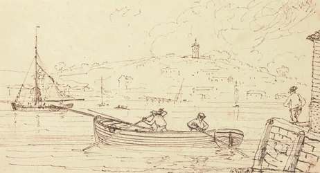 Sketch of Boatmen, West Cowes, 16 February 1826