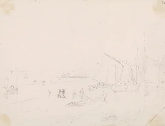 Sketch of a Beach Scene, Hastings