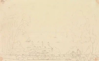 Sketch of an Estate House near the Shore, Isle of Wight