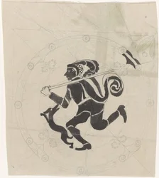 Decorative Design with Hare Hunter