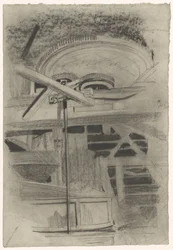 Part of a Machine with Three Gears