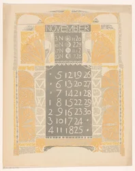 Calendar Page November 1899