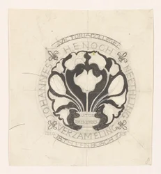 Design for a Bookplate of Johannes Henoch Neethling