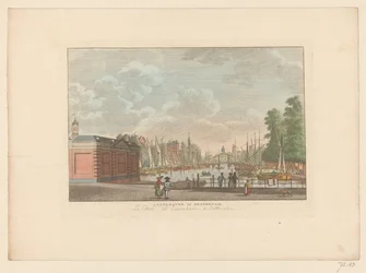 View of the Leuvehaven in Rotterdam