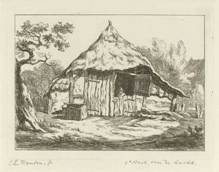 Farmhouse with Open Upper Door