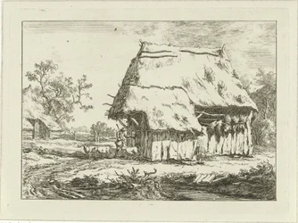 Shepherd by a Sheepfold