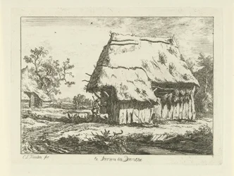 Shepherd by a Sheepfold