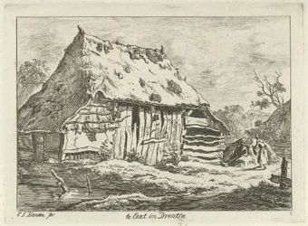 Couple by a Farm Shed