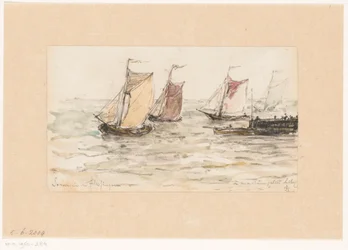 Sailing Fishing Boats on the Scheldt