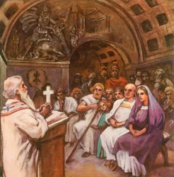 Early Christian Worship in a Mithras Temple