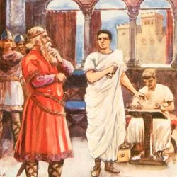 King Theodoric and His Minister, the Roman Cassiodorus