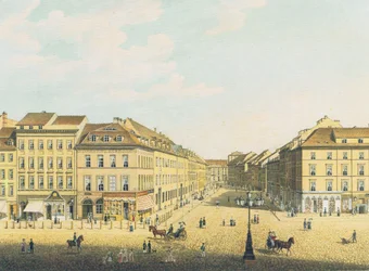 View from the Royal Castle in Berlin to the Breite Strasse