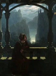Knights Castle in the Moonlight
