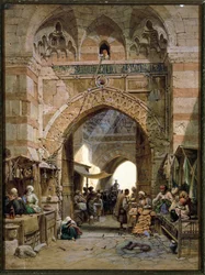 Bazaar Scene, 1875