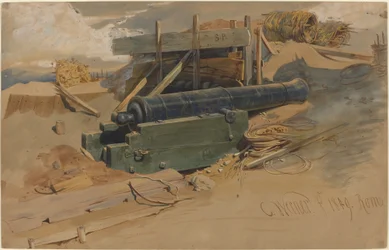 Cannon by a Bulwark