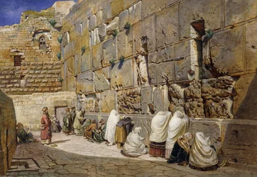 The Wailing Wall, Jerusalem, 1863