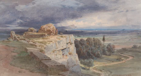View of Norba from the North, towards San Felice Circeo