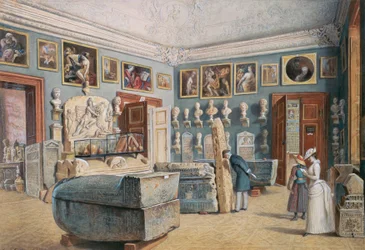 The Room with the Mithras and the Egyptian Sarcophagi