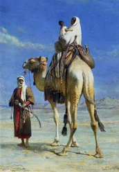 A Bedoueen Family in Wady Mousa, Syrian Desert