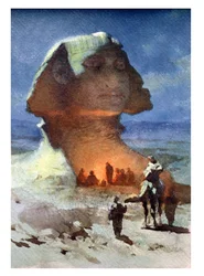 A Night Encampment Before the Sphinx