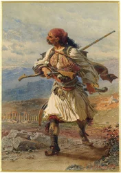 Portrait of an Armatole, Greek Warrior During the Greek War of Independence