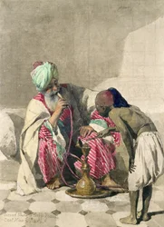 The Nargileh Smoker and His Slave Boy