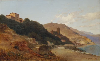 Italian Evening Landscape (Autumn Evening on the Riviera near Bordighera)