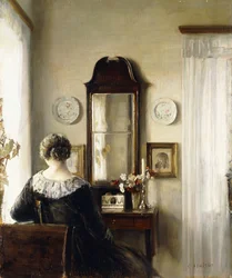 Interior with a Seated Woman by a Window