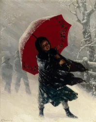 Children in a Snowstorm