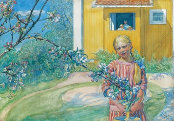 Girl with Apple Blossom, 1914
