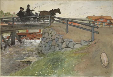 The Bridge. From A Home (26 watercolours)