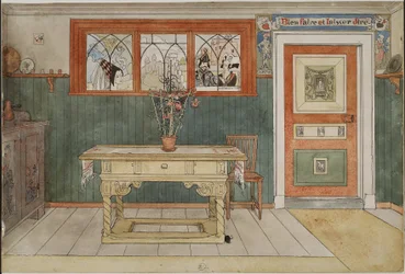 The Dining Room. From "A Home" (26 watercolours)