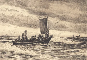 Fishing Boat in the Surf