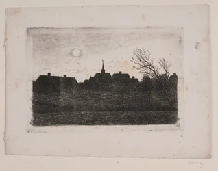 Hornbæk Church, summer evening