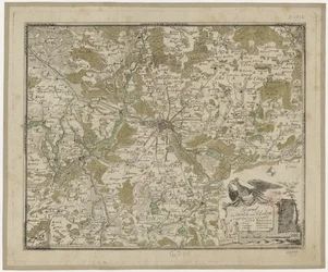 Landscape near Berlin and Potsdam (colored) - Oesfeld 1778