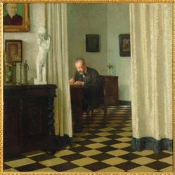 Self-Portrait in His Studio