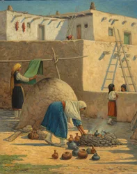 Santa Clara Village Scene