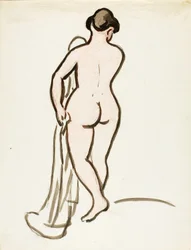 Back View of Female Nude