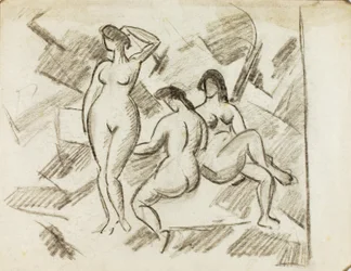 Group of Three Female Nudes