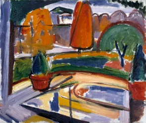 Landscape with Pond--Newman