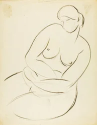 Seated Female Nude